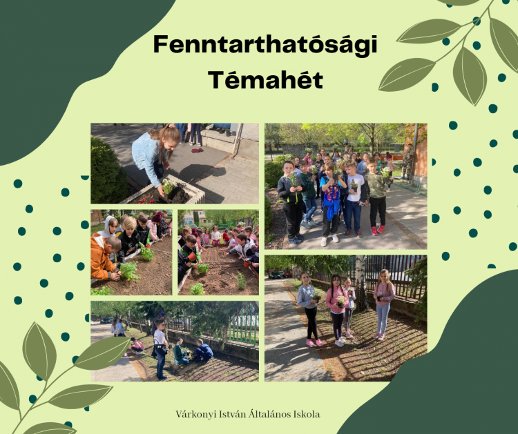 Fenntarthatósági témahét (alsó tagozat)