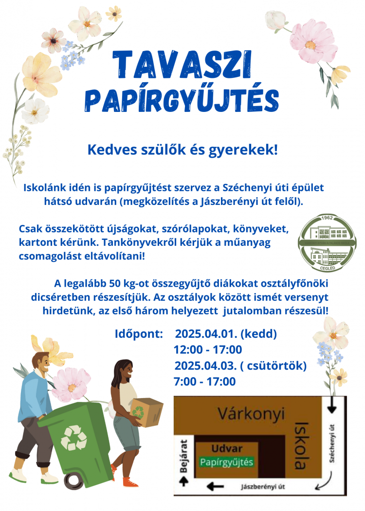 Tavaszi papírgyűjtés
