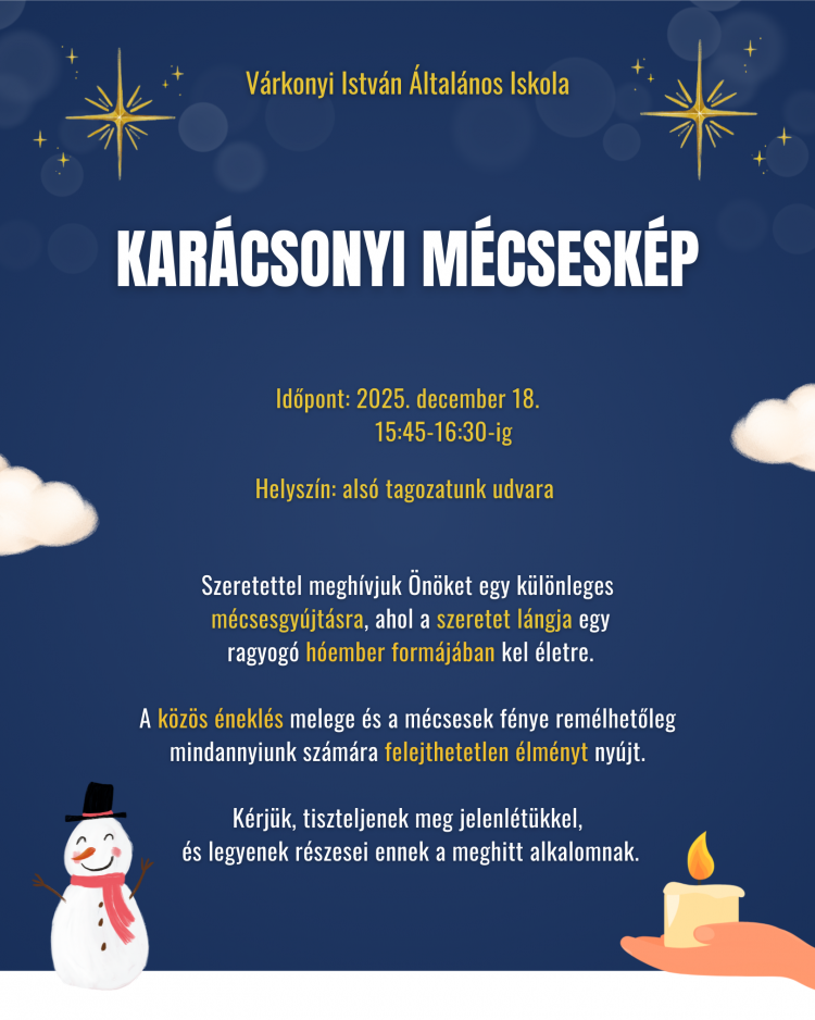 Karácsonyi mécseskép