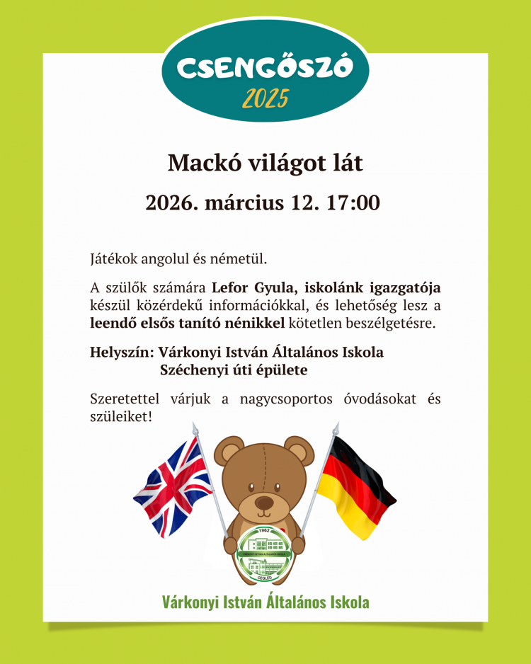 Csengőszó - Mackó világot lát