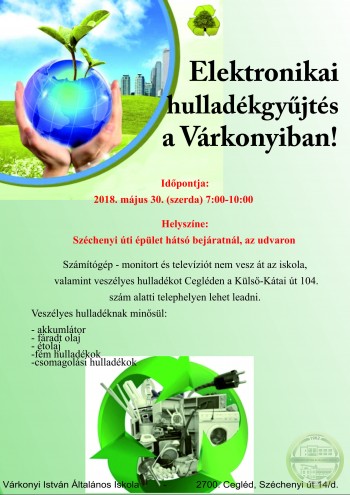 Elektronikai hulladékgyűjtés a Várkonyiban